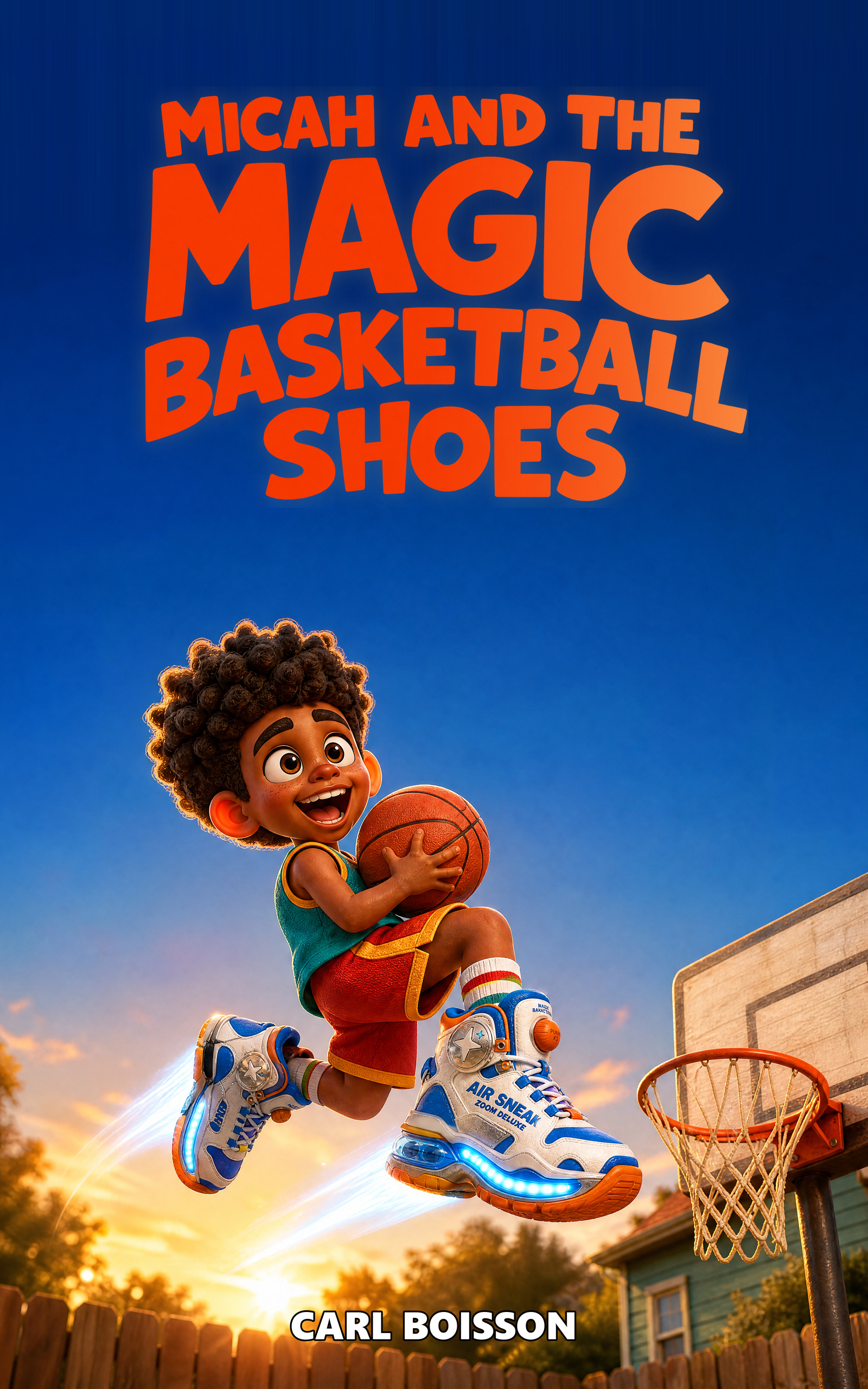 Micah and the Magic Basketball Shoes hardcover cover